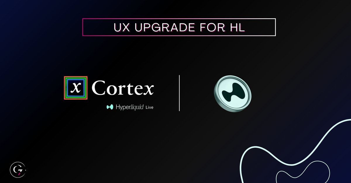GLC (@glc_research) on Twitter photo HyperEVM is still in early days || <a href="/HyperliquidX/">Hyperliquid</a> <a href="/Cortex_Protocol/">cortexprotocol.hl</a>
What made HL Perp DEX a success was its UX—perfectly tailored for traders.
HyperEVM is no different. UX will be a key factor for onboarding, and <a href="/Cortex_Protocol/">cortexprotocol.hl</a> just made it a lot easier.
Still early, but we’re HyperEVM is still in early days || <a href="/HyperliquidX/">Hyperliquid</a> <a href="/Cortex_Protocol/">cortexprotocol.hl</a>
What made HL Perp DEX a success was its UX—perfectly tailored for traders.
HyperEVM is no different. UX will be a key factor for onboarding, and <a href="/Cortex_Protocol/">cortexprotocol.hl</a> just made it a lot easier.
Still early, but we’re