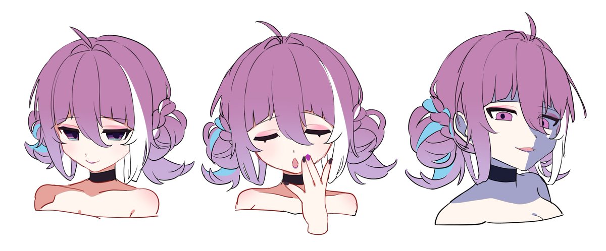 表情差分です💜