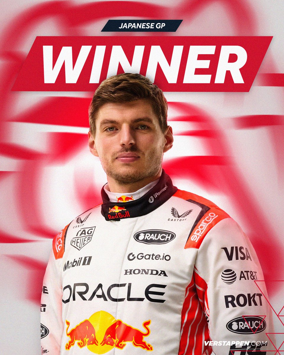 🎌 Max WINS in Suzuka!!! LET’S GOOO!!! 

#JapaneseGP