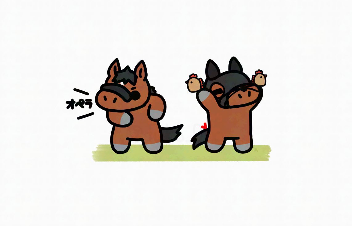 fuko_0bon's tweet image. オペラー！！🐴

#べラジオオペラ 
#大阪杯