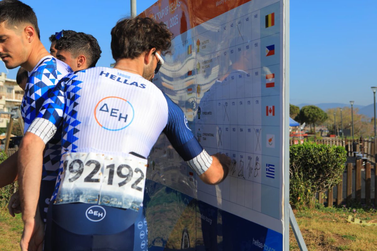 Good morning from Marathon 📍
Teams presentation and riders sign on ✍🏼
<a href="/DEI_GR/">ΔΕΗ</a> 
#TOH2025 
<a href="/gbouglas/">Georgios Bouglas</a>
