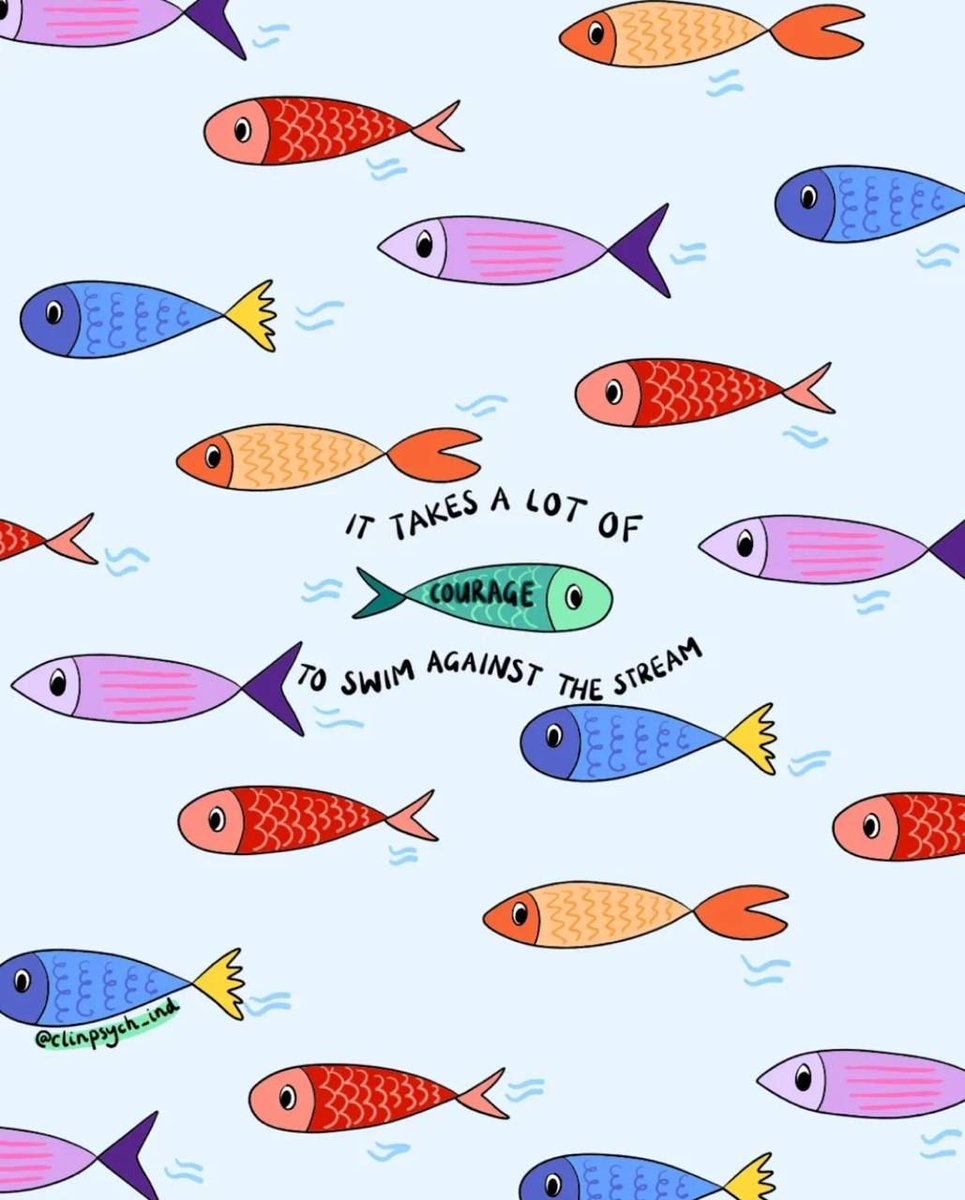 Unify's tweet image. Shout out to everyone swimming against the stream! 🐬

#courage #upstream #unify