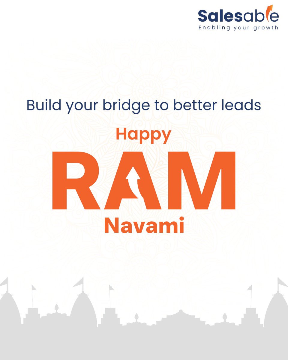 NeoServices's tweet photo. This Ram Navami, build your bridge to better leads with the power of connection and clarity.
Wishing you success, growth, and divine blessings.

Happy Ram Navami from Salesable!

#LeadGeneration #SmartSales #DataDriven #SalesSuccess #TargetRight #RamNavami https://t.co/qjZ61HdG2M
