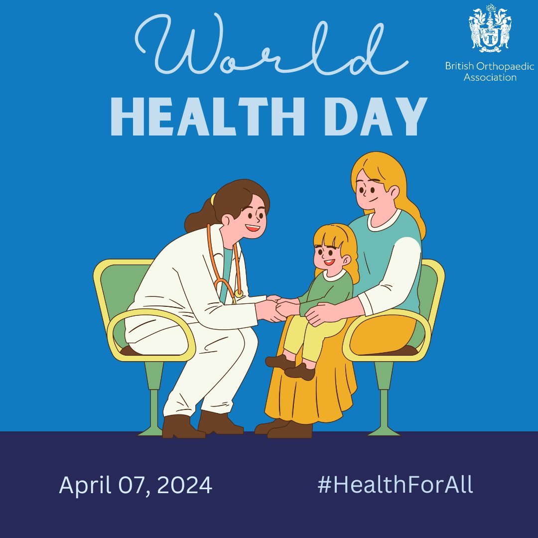 Please join us for World Health Day today. We support the theme – Healthy beginnings, hopeful futures prioritizing women’s longer-term health and well-being. Improving MSK health can transform lives not just for patients, but for those who care for them. who.int/campaigns/worl…
