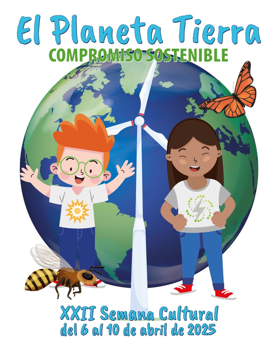 XXII Semana Cultural  📅 "Planeta Tierra: compromiso sostenible"

Desde el 6/4 al 10/4 celebraremos talleres, charlas, exposiciones y actividades: la educación es la mejor herramienta para construir un futuro mejor.

▶️ Agenda completa: villalkor.com/conocenos/sema…

#ColegioVillalkor