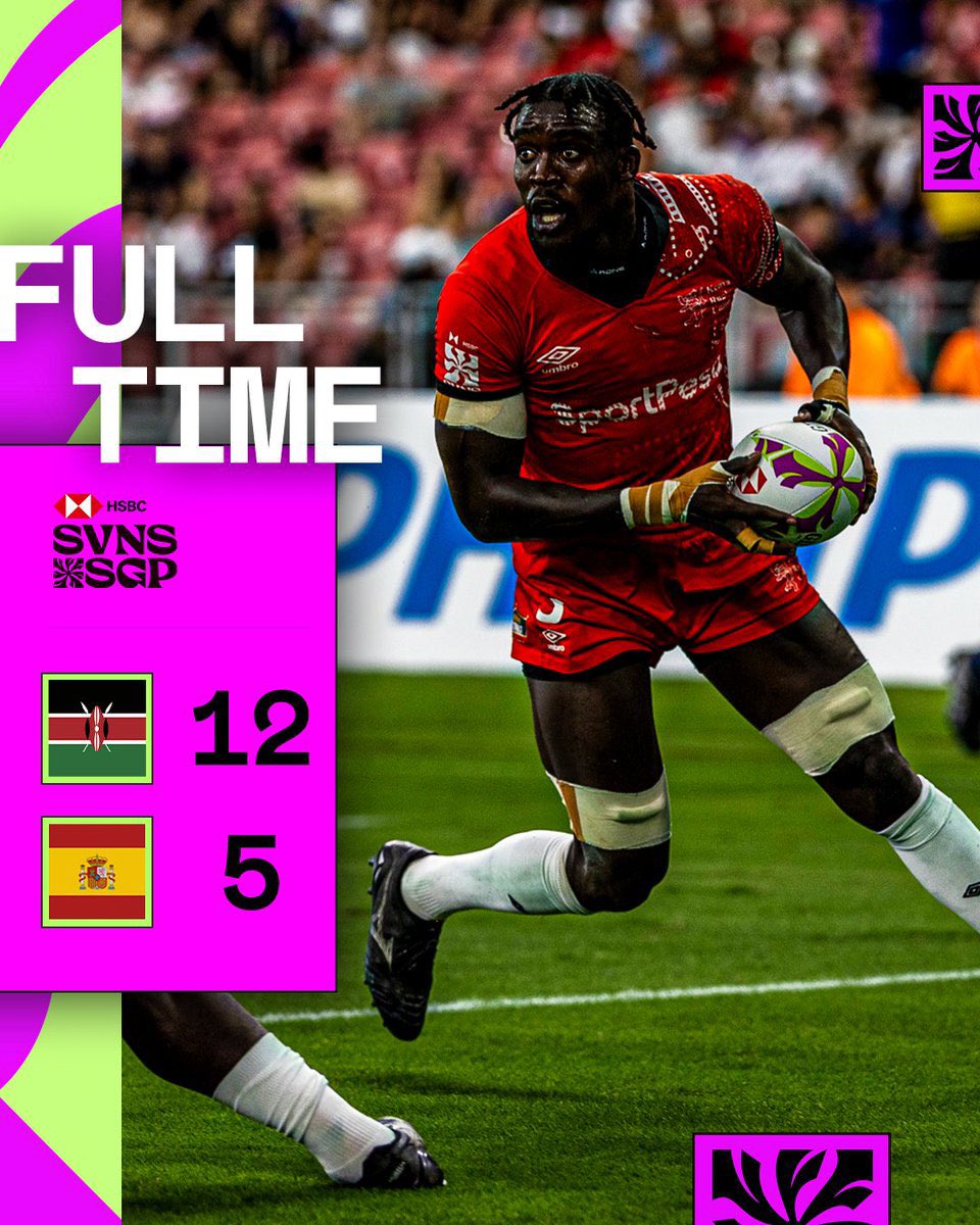 YOU SWEEET SHUJAAAAAAAAAAA!😍🔥🇰🇪

<a href="/KenyaSevens/">Shujaa</a> are into <a href="/SVNSSeries/">HSBC SVNS</a> Singapore leg finals.

History being recreated.👀

C’moooon #TeamKenya 

#HSBCSVNS 
#HSBCSVNSGP