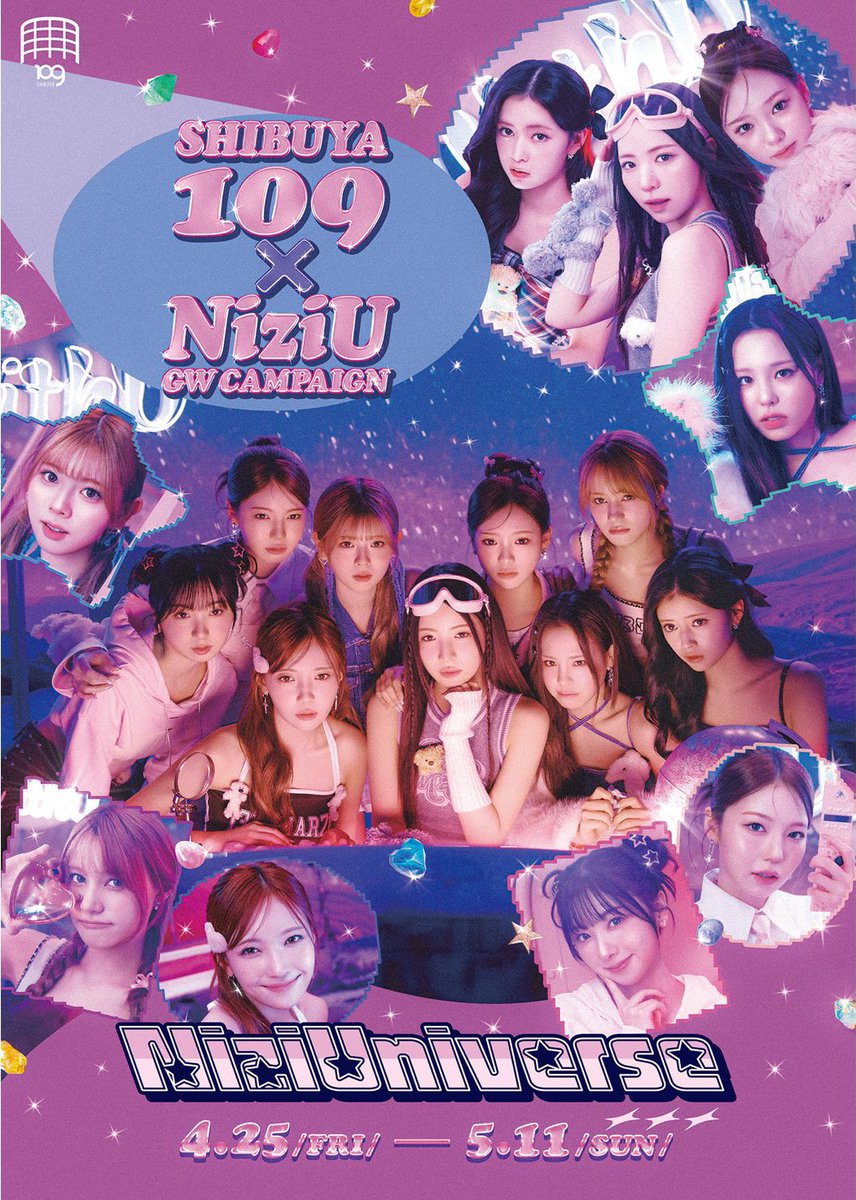 SHIBUYA109×NiziU】 POPUP STORE 開催‼️ 4月25日(金)〜5月11日(日