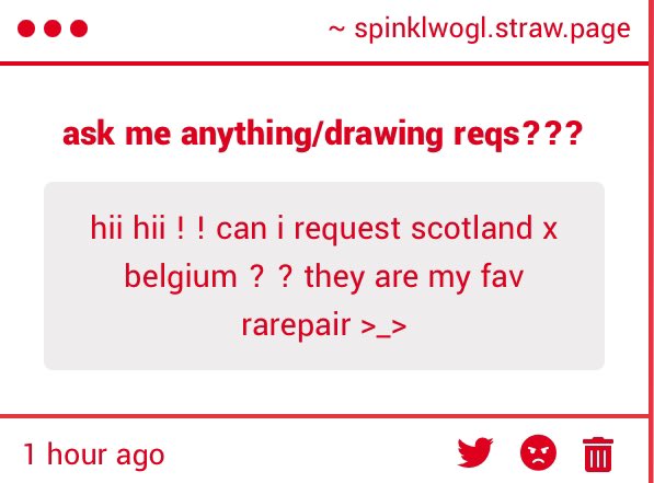 spinklwogl's tweet photo. IDK ANYTHING ABT THEM BUT!!!
#aphscotland #aphbelgium #hetalia https://t.co/jxpKlZt5t4