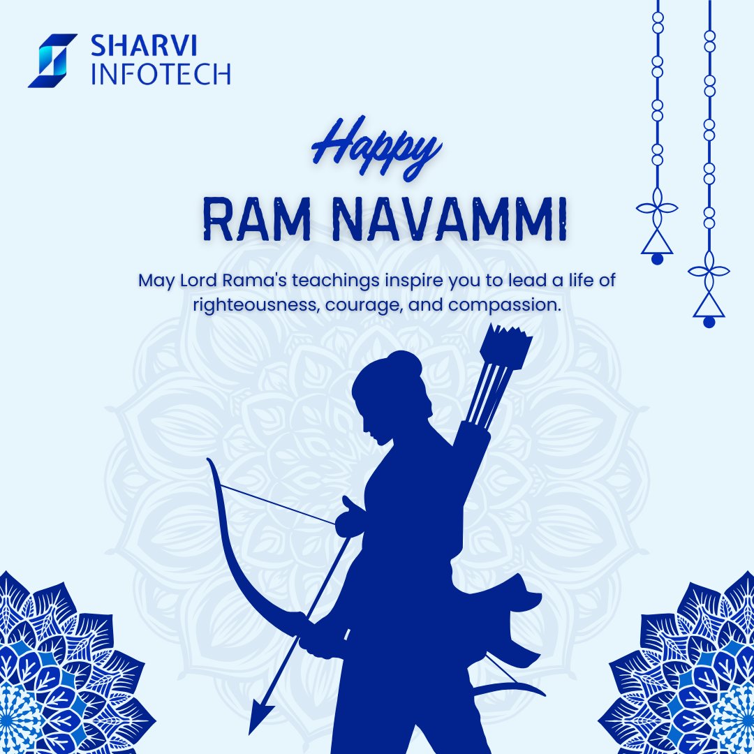 SharviInfotech's tweet photo. Wishing you a joyful and blessed Sri Rama Navami. May the spirit of Lord Rama guide us towards truth, strength, and success – today and always. #Sharviinfotech #SAPConsultingCompany #SAPServices https://t.co/KKzwu4P85q