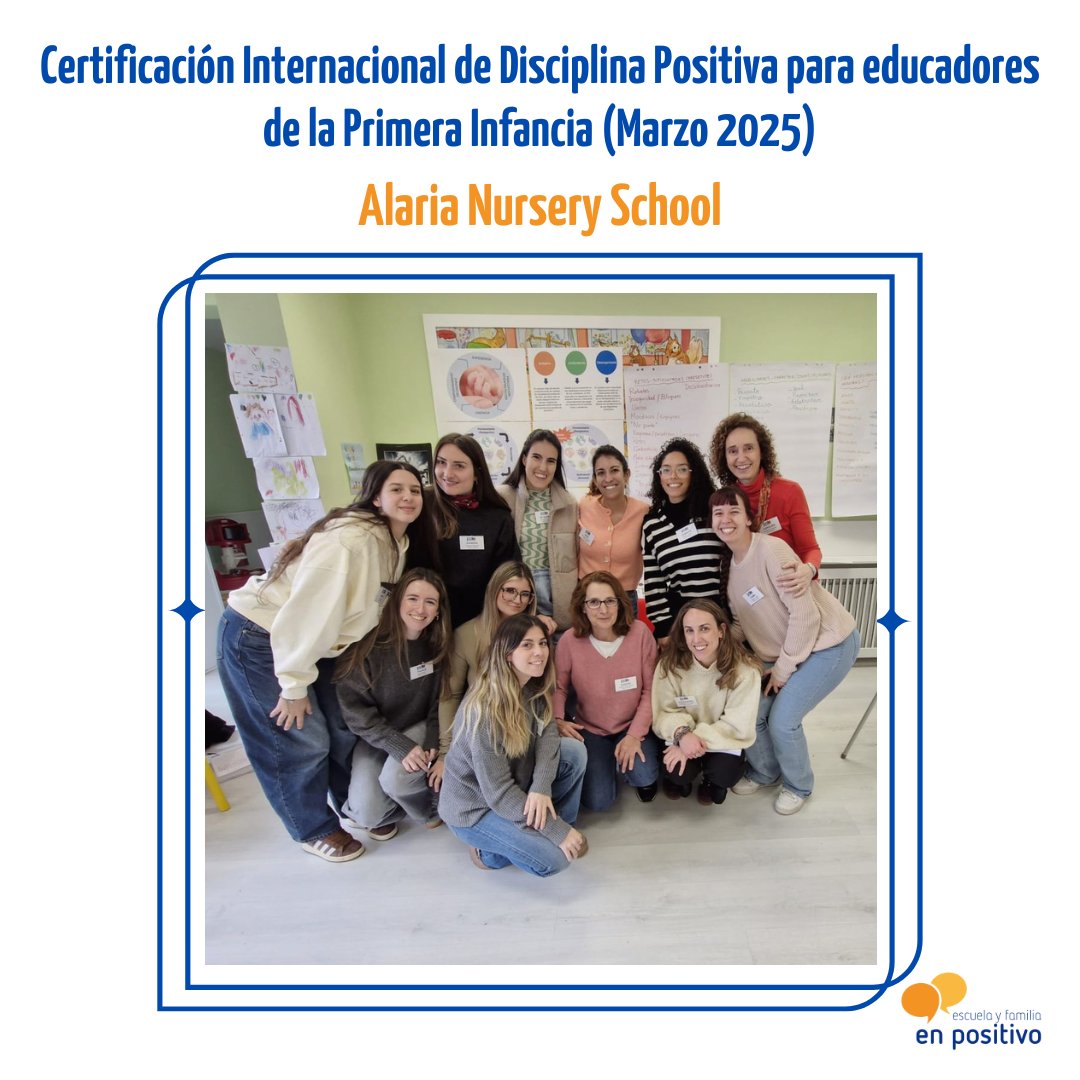 Carolina Huerta (@carolinahuertae) on Twitter photo Os presento a las profes de <a href="/AlariaEscuelas/">Alaria International Nursery Schools</a> recién certificadas como educadoras de #DisciplinaPositiva en la Primera Infancia.
#educacionenpositivo #educacionrespetuosa #infantil #primerainfancia #vinculo #apegoseguro #certificacioninternacional #CertificaciónInternacional Os presento a las profes de <a href="/AlariaEscuelas/">Alaria International Nursery Schools</a> recién certificadas como educadoras de #DisciplinaPositiva en la Primera Infancia.
#educacionenpositivo #educacionrespetuosa #infantil #primerainfancia #vinculo #apegoseguro #certificacioninternacional #CertificaciónInternacional