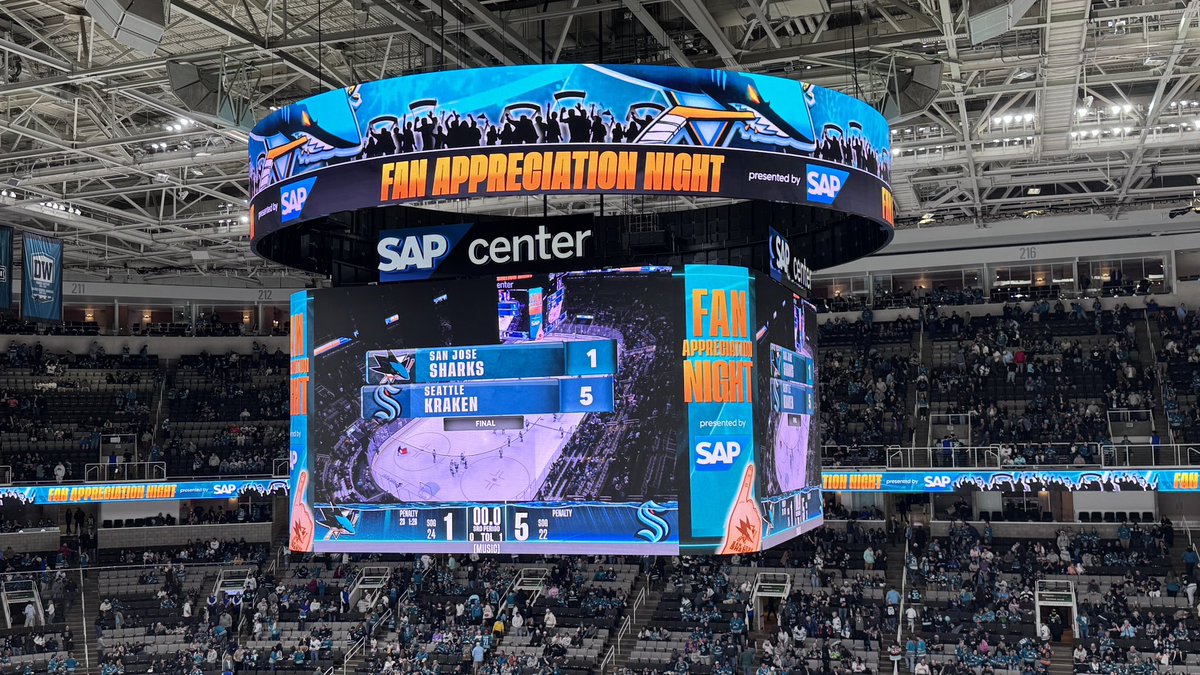 The last stop of the day was for some <a href="/NHL/">NHL</a> hockey with <a href="/SanJoseSharks/">San Jose Sharks</a> vs <a href="/SeattleKraken/">Seattle Kraken</a>. Joined for this one by my Sister, her husband and my niece Violet. The Sharks could not stop the Kraken tonight, losing 5-1, but we all had a great time! 

<a href="/EPro04/">Eric Proffitt</a> <a href="/patlarson1/">Patrick Larson</a> <a href="/Rubes4real/">Rhonda Wise</a>