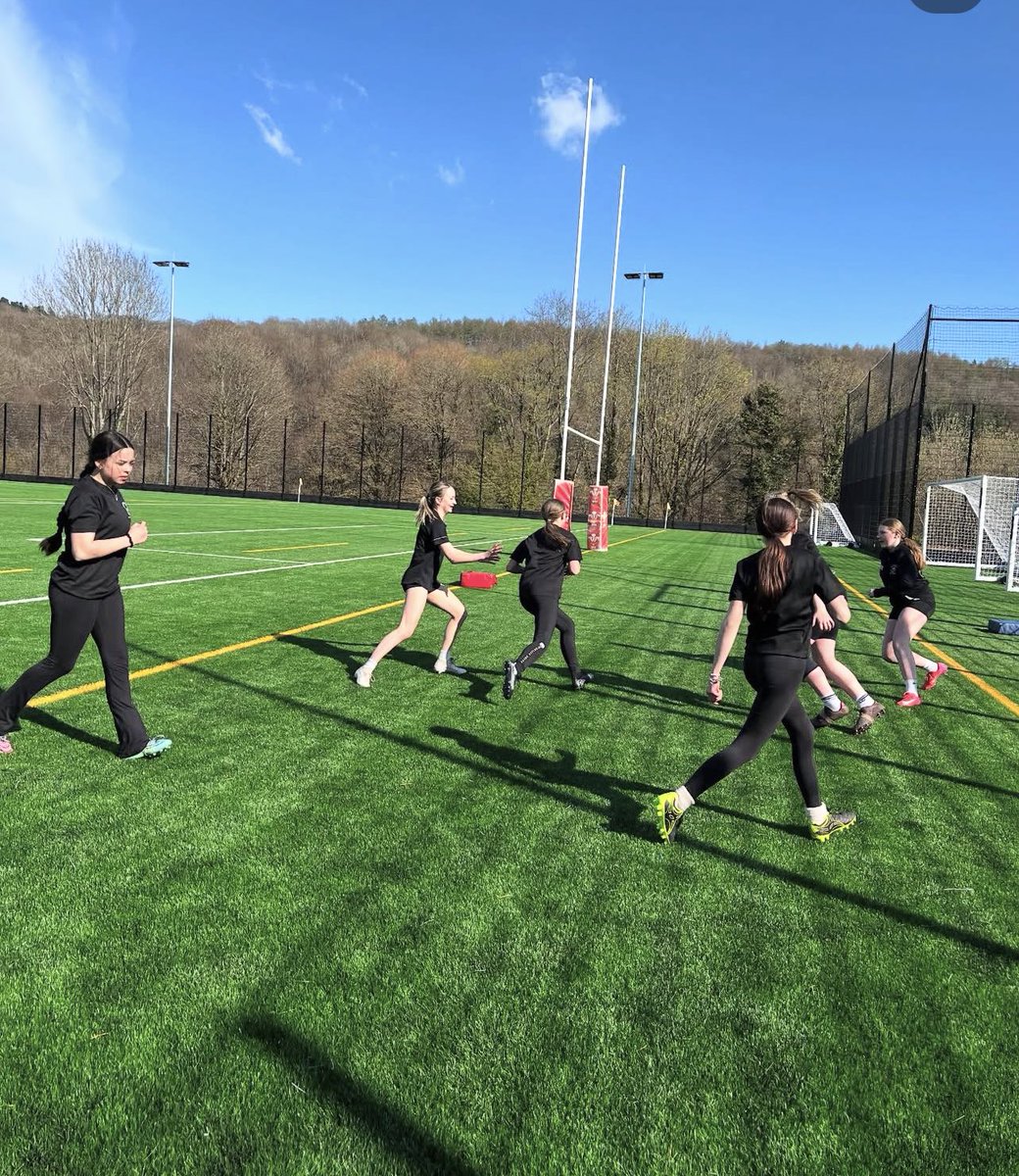 Girls Rugby training every Wednesday 🏉🏉 #abersport