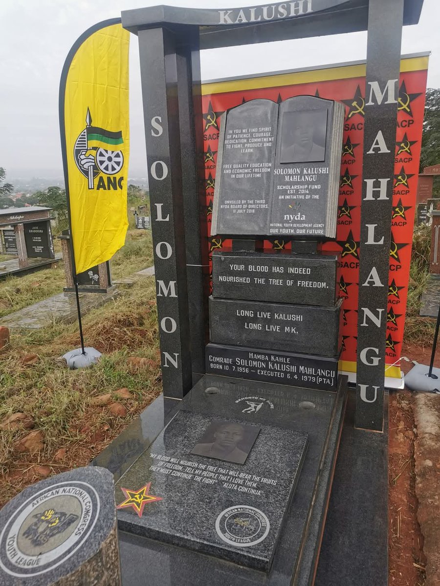 SACP1921's tweet image. The racist apartheid regime thought it had secured victory by ending his life but they martyred our hero. His desth and message inspired the oppressed people of South Africa to continue the struggle for freedom and socialism. #SolomonMahlangu #Kalushi