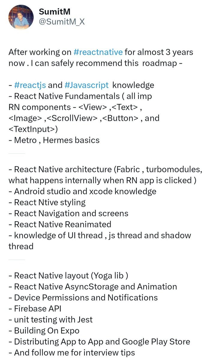 Want to learn React Native ? Do this 👇