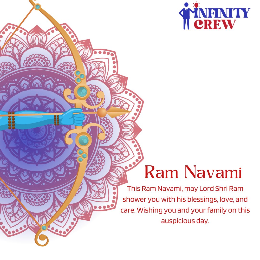 InfiinityCrew's tweet photo. Let us all bow to the virtues of Lord Rama and spread sunshine and positivity all around us.

#infinitycrew #jaisriram #rambhakt #ramanavami #bhakti #navami #god #jayshreeram #myreallife #shrihanuman #salasarbalaji #ramdarbar #sriramanavami #happyramnavmi🚩🚩🚩 #infiinitycrew https://t.co/U23aLltdK9