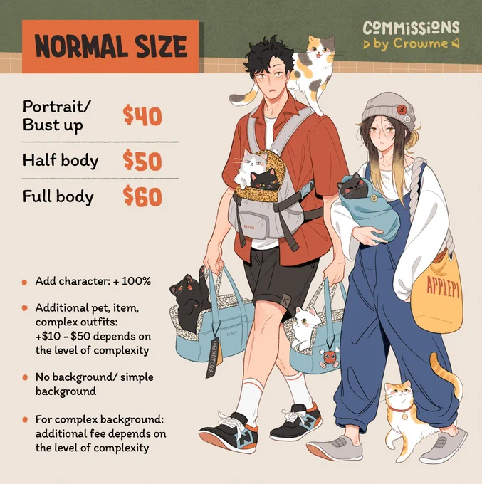 C0MMISSI0NS ARE OPEN! Like &amp; share is appreciated Full sample and terms are in the reply