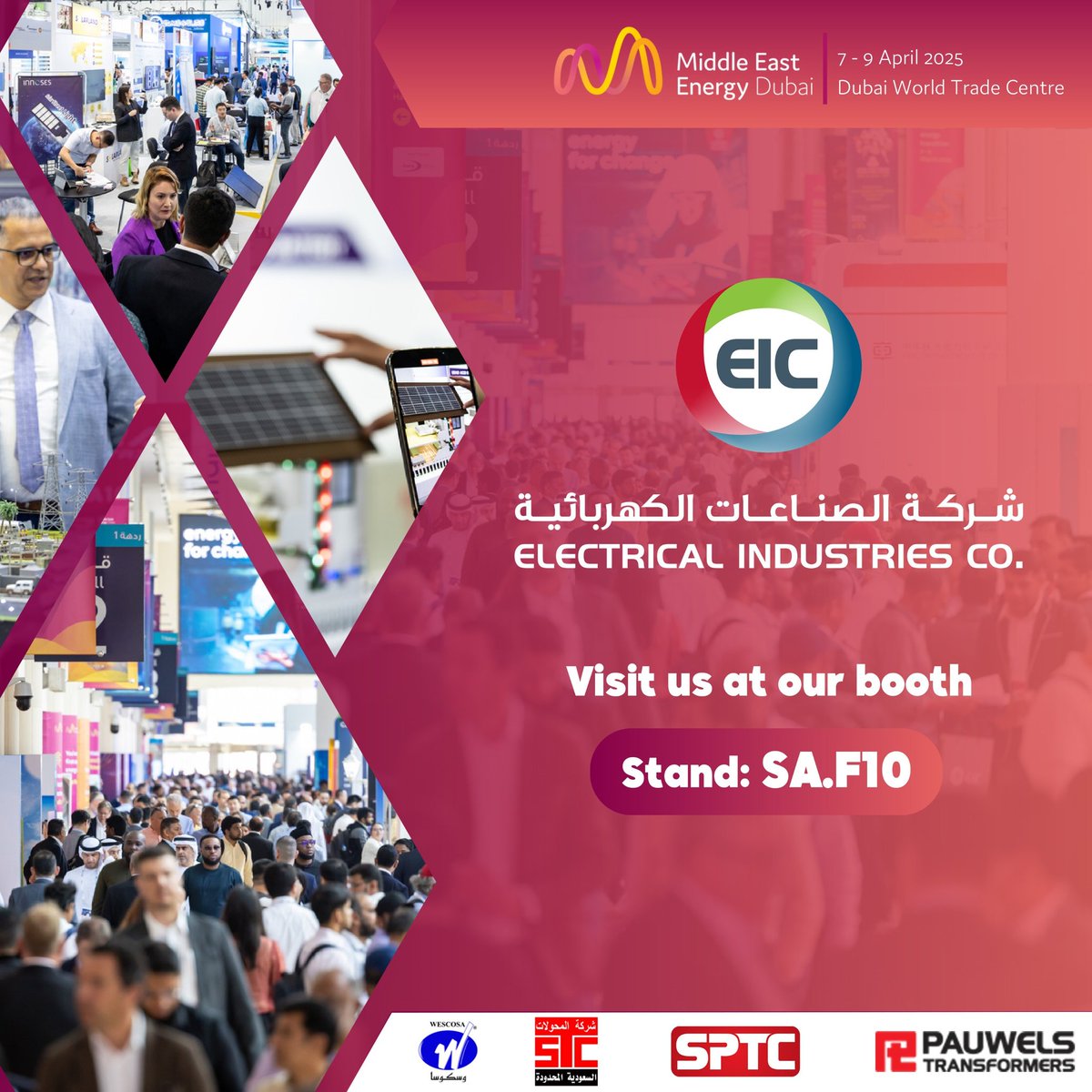 S_P_T_C's tweet photo. نتطلع  للقائكم في منصتنا خلال الفترة من 7-9 ابريل 
Looking forward to meeting you in our Stand during 7th - 9th  April 2025
@Elec_Industries https://t.co/i5SSAVlHVE