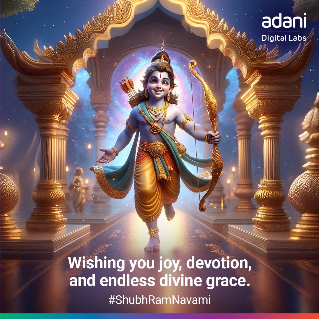This Ram Navami, let’s take inspiration from Shri Ram’s journey — rooted in purpose, built on resilience.

Here’s to leading with courage, growing with intent, and making history together.

#AdaniDigitalLabs #RamNavami #MakeHistory #GrowthMindset