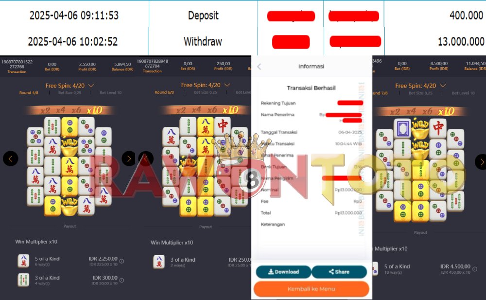 rawontoto's tweet photo. selamat kepada userid [Sutxxx]   berhasil mendapatkan kemenangan pada permainan Mahjong ways  pada tanggal 6 April 2025 
link gacor : https://t.co/L9XeVH0f1Z 

#slotgacorindonesia #MAXWIN  #slot #fypviraltwitter https://t.co/EeIVZHgA8y