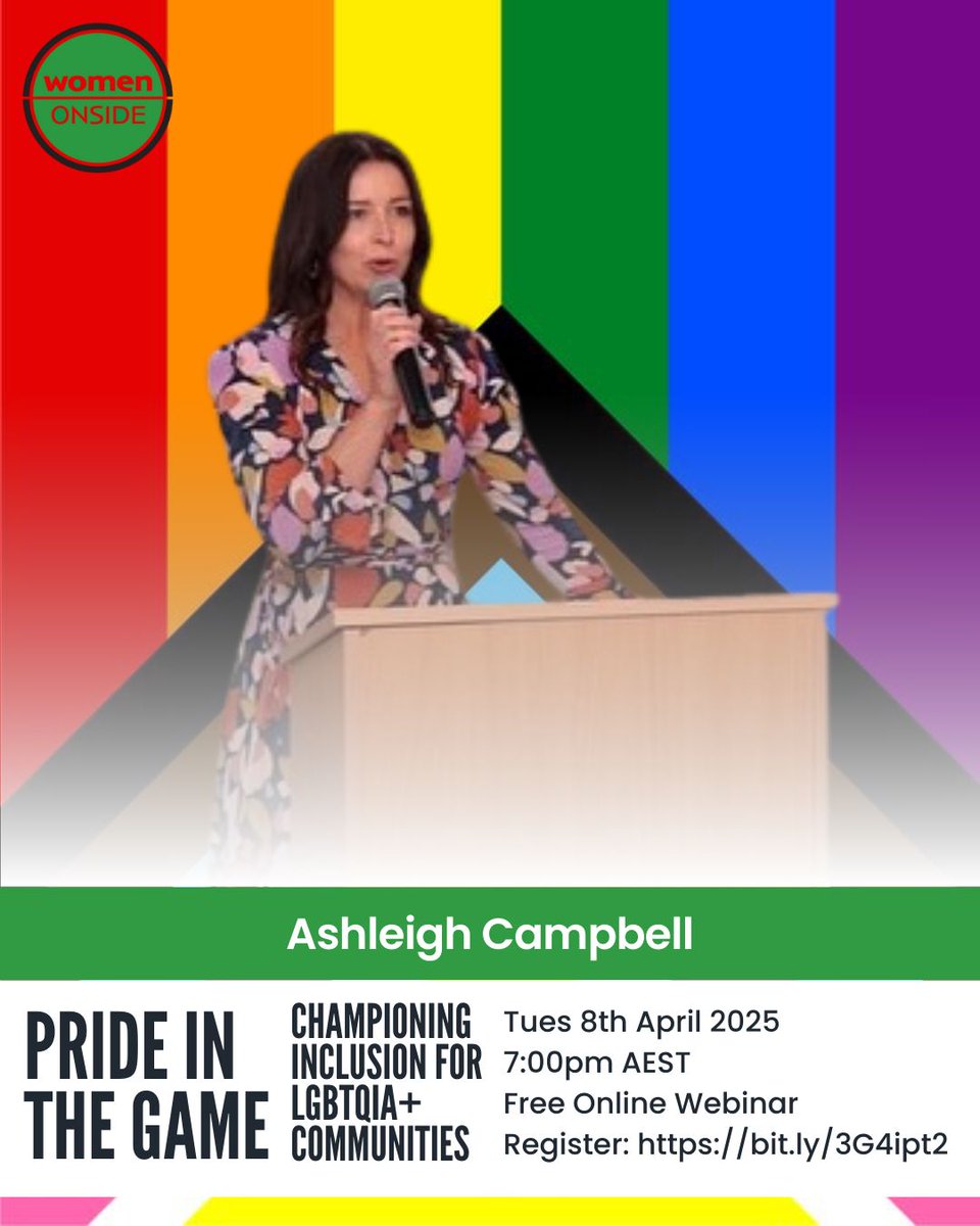🎉 Speaker Alert! 🎉 Ashleigh Campbell (Fan Engagement – Manager Strategic Projects, <a href="/SydneyFC/">Sydney FC</a>) joins our April 8 webinar!

She helped lead Sydney FC’s Pride in Football celebration &amp; brings deep insight into LGBTQIA+ inclusion.

Register free 👉 bit.ly/3G4ipt2