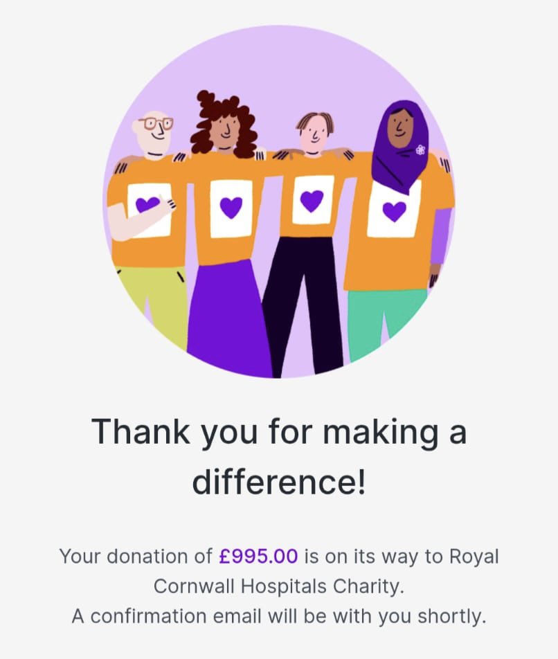 HelstonCC's tweet image. We are delighted to announce that we have been able to make a donation of £995 towards the Heart of Headland Boxes JustGiving page following our charity golf event on Friday.

A huge thank you to Mullion Golf Club for hosting, Haulfryn for their sponsorship..