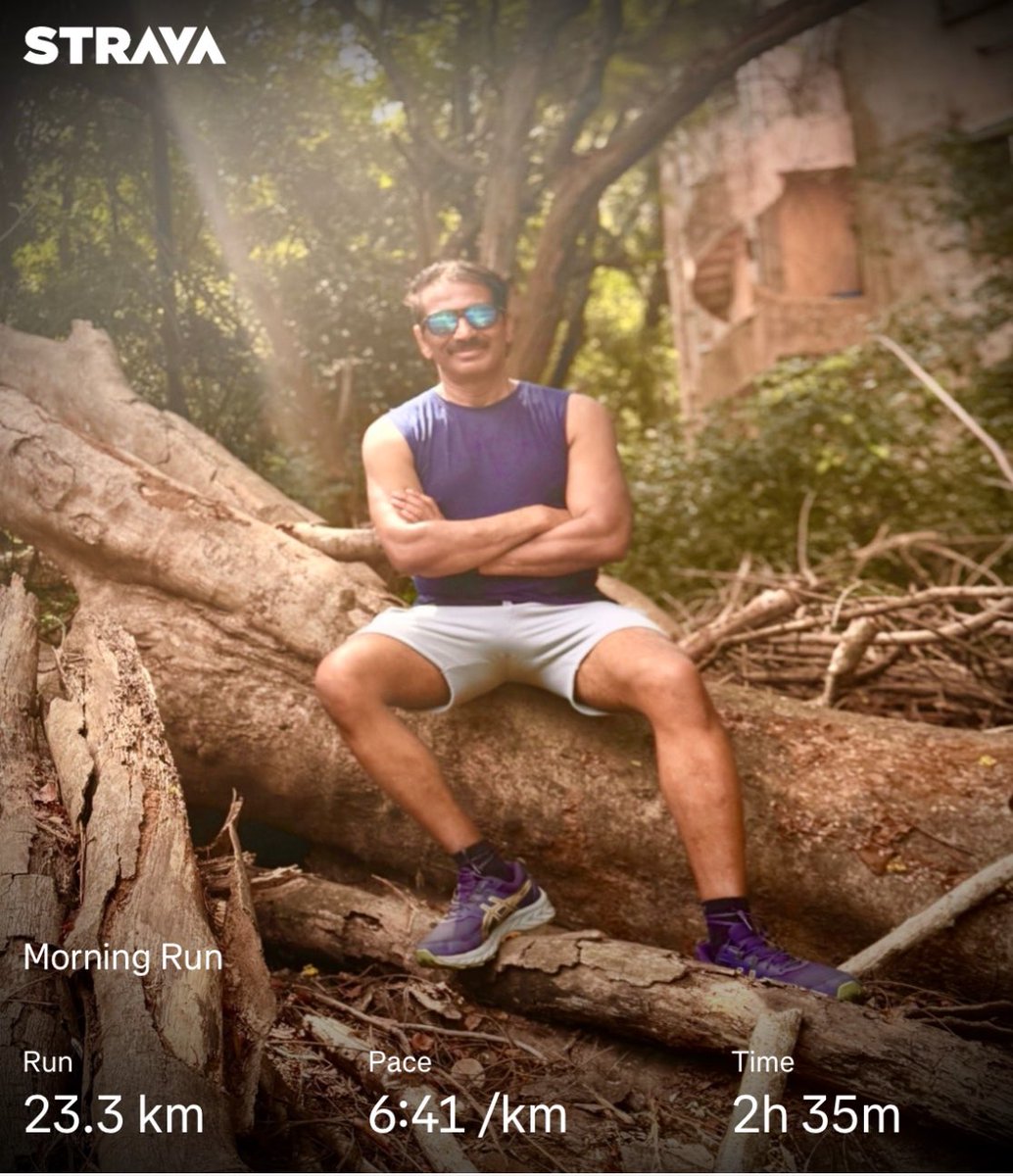 The roads in IIT Madras were empty this morning, as if Sunday had rolled out a private path just for me. Sunlight filtered through the trees, and even the monkeys seemed to pause. Some runs don’t measure time. They just hold it still.#running #runner #halfmarathon #run