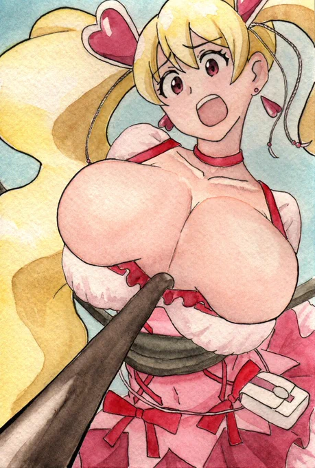 キュアピーチさんのイラストです 