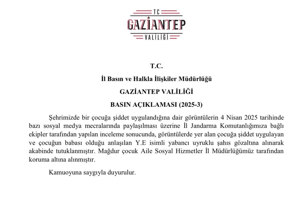 Gaziantep Valiliği tweet media