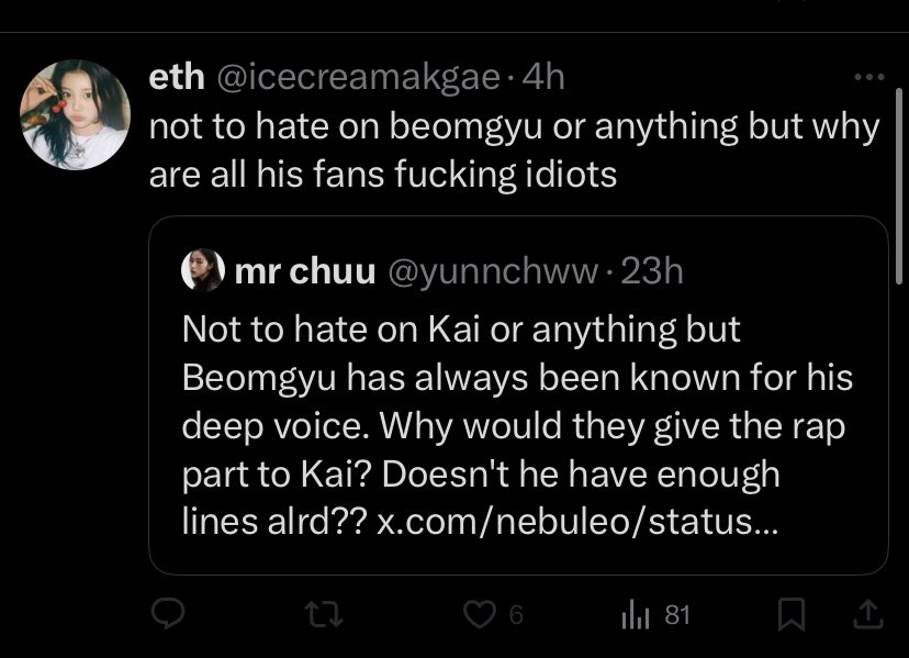 msiced's tweet image. Not to hate on Kai or anything but why are all his fans fucking pussy @icecreamakgae