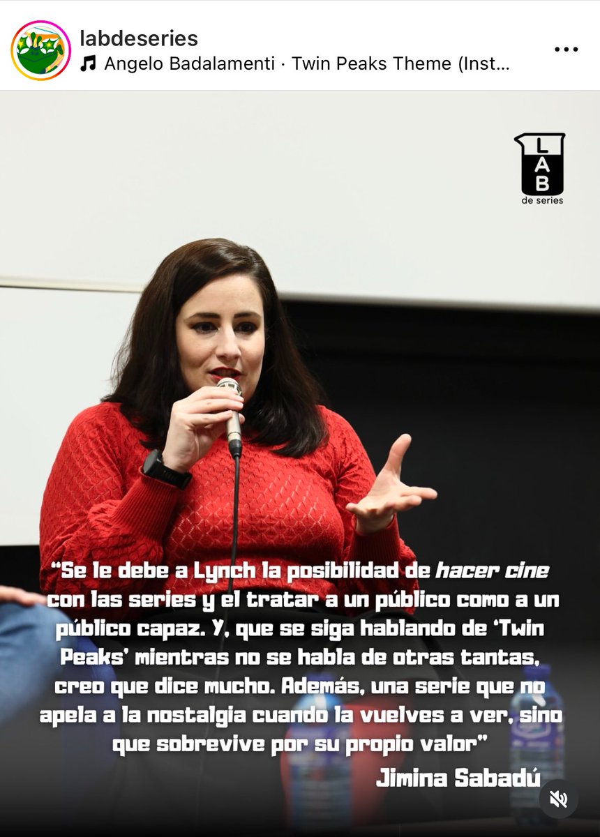 Aarón Rodríguez Serrano (@serrano2aaron) on Twitter photo Muy agradecido a todos los amigos y cómplices que se acercaron ayer a <a href="/labdeseries/">LAB de series</a> para charlar sobre Lynch. Y gracias a <a href="/Jimina_Sabadu/">Jimina</a> y a <a href="/dabrieva/">David Brieva</a> por ser unos interlocutores de primer nivel Muy agradecido a todos los amigos y cómplices que se acercaron ayer a <a href="/labdeseries/">LAB de series</a> para charlar sobre Lynch. Y gracias a <a href="/Jimina_Sabadu/">Jimina</a> y a <a href="/dabrieva/">David Brieva</a> por ser unos interlocutores de primer nivel