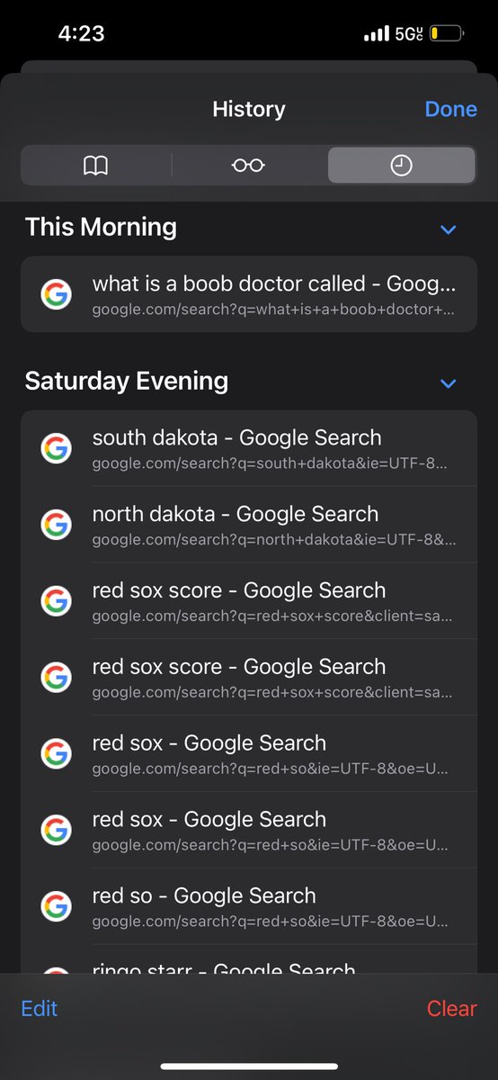 Great search history