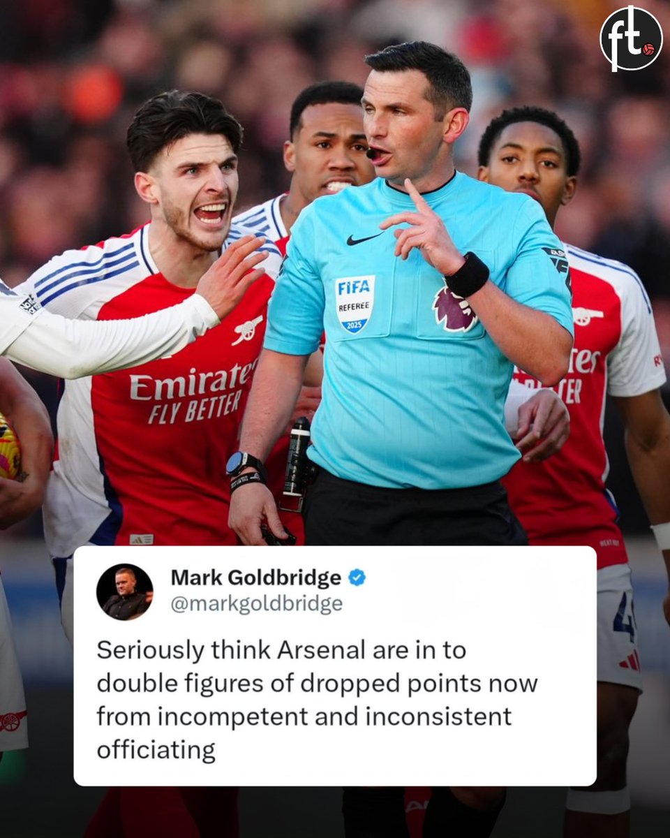 It doesn't matter who you support, you have to admit Arsenal have been robbed a few times this season. 👀