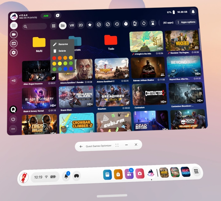Anagan79's tweet image. Quest Games Optimizer v12.6.0 is available and brings new theme &amp;amp; color possibilities ! 🥳