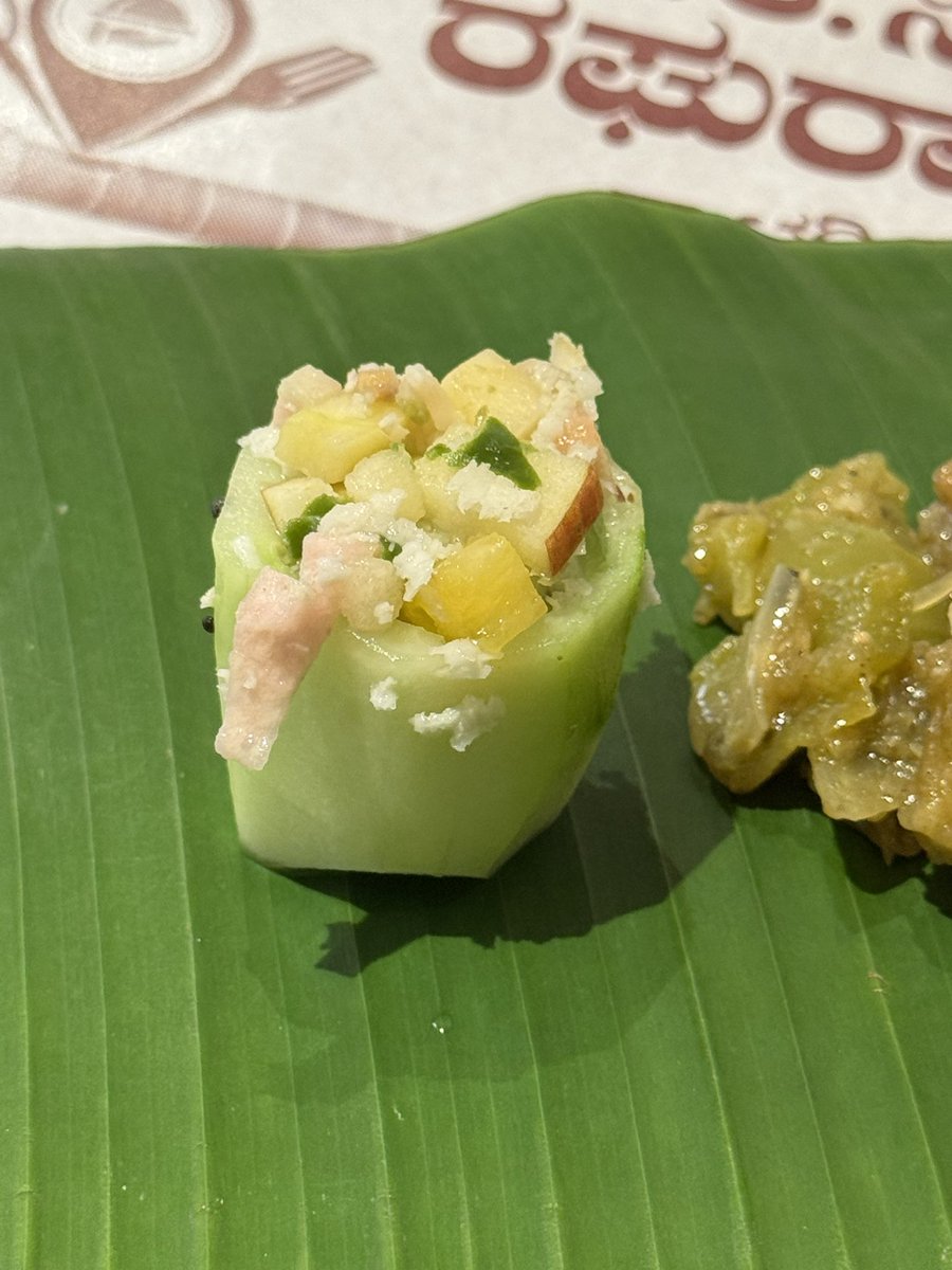 New dish discovered: Southekai (cucumber) Sushi!
