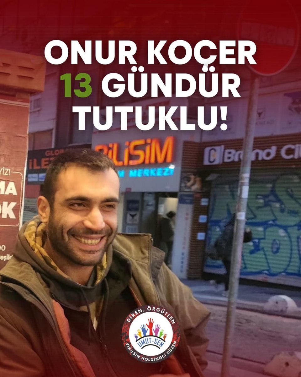 Yoldaşımız Onur Koçer, halk iradesinin gasp edilmesine karşı direndiği için 13 gündür tutuklu!

Fiili meşru mücadelemiz tutsak edilemez!

Onur'u ve tüm arkadaşlarımızı alacağız, daha güçlü geleceğiz!

#OnurKoçereÖzgürlük
#OnurKoçerSerbestBırakılsın