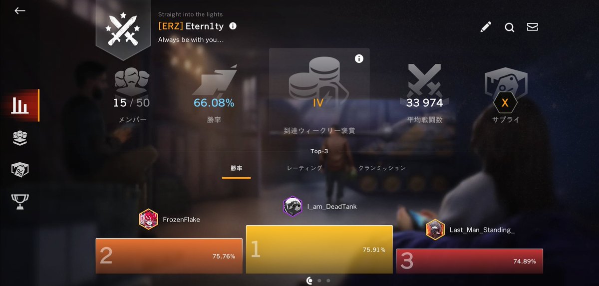 FrozenFlaky's tweet photo. ERZでTBメンバー募集中です 私は日本語が下手なので英語で意思疎通ができるプレーヤーを探しています 最近tierX戦績勝率が7割に近いかそれ以上の方のみ受けます https://t.co/nVk0zkXRjj