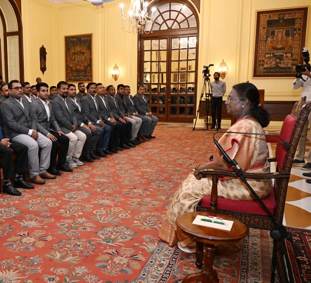 "It was a great honor and privilege to meet the Hon’ble President of India at Rashtrapati Bhavan.
This meeting was not just an honor, but a reminder of the responsibilities we carry as citizens. It will forever be remembered as one of the most meaningful experiences of my life.