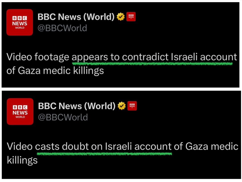 They actually did it twice, in case there was any doubt it’s not deliberate. They don’t want to say Israel LIED.