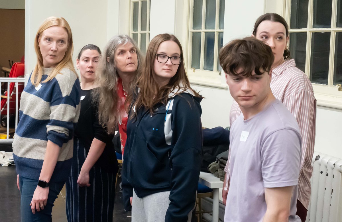 YorkTheatre's tweet image. We've recently been up and about in our His Last Report movement skills workshops.💃

We had our first full cast read through last week and rehearsals start soon, so keep an eye out for lots of exciting new content📽️

📸John Saunders, Natasha Sinton, Alan Gibson and Mike Darley