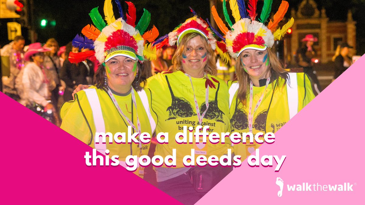 #GoodDeedsDay is a reminder that even the smallest act of kindness can create ripples of change. A smile, a helping hand, a moment given freely, all make the world brighter!

walkthewalk.org/volunteer/

Sign up to volunteer &amp; help us make a lasting difference, one step at a time.