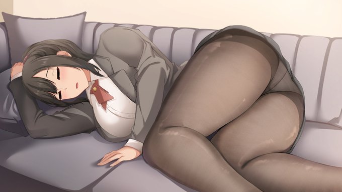 制服うたたねおねーちゃん(黒タイツ) 