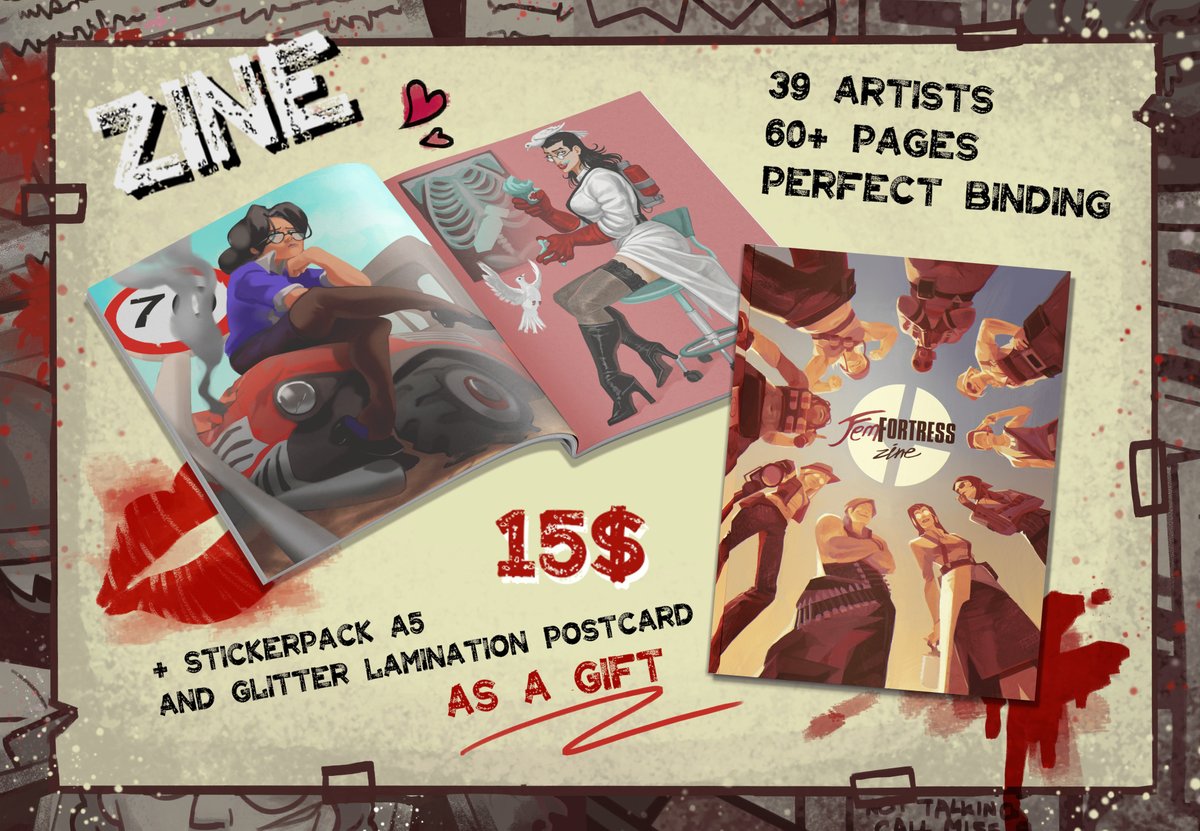 boalizard's tweet image. There are three pages and a postcard with a fem Demo from me :3
tumblr.com/redheadpumpkin…
#femfortress