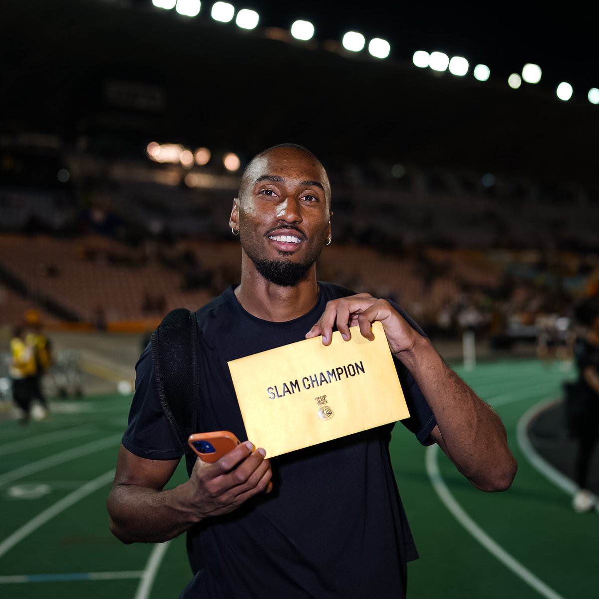 British Athletics (@britathletics) on Twitter photo The first ever slam champion ๐
<a href="/mattonthefloor/">Matt hudson-smith</a> wins the men's long sprints title at <a href="/GrandSlamTrack/">Grand Slam Track</a>
Sealing the deal with a 20.77s ๐ช The first ever slam champion ๐
<a href="/mattonthefloor/">Matt hudson-smith</a> wins the men's long sprints title at <a href="/GrandSlamTrack/">Grand Slam Track</a>
Sealing the deal with a 20.77s ๐ช