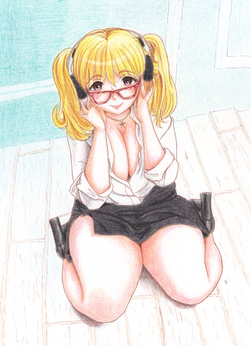 #フォローしなくていいから俺の描いた女キャラ見てくれ 
#過去絵 
二次創作が好きなのでそれほぼしかしないんだけどね 