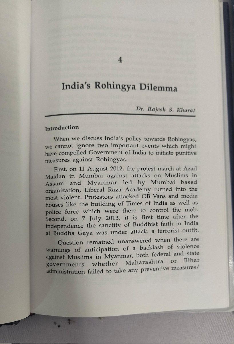 csasjnu's tweet image. #ProfRajeshKharat on India's Rohingya Dilemma in the book titled Indian Ocean, Coastal Security and Islands' Coastal Community.
@JNU_official_50
@sisjnu_official