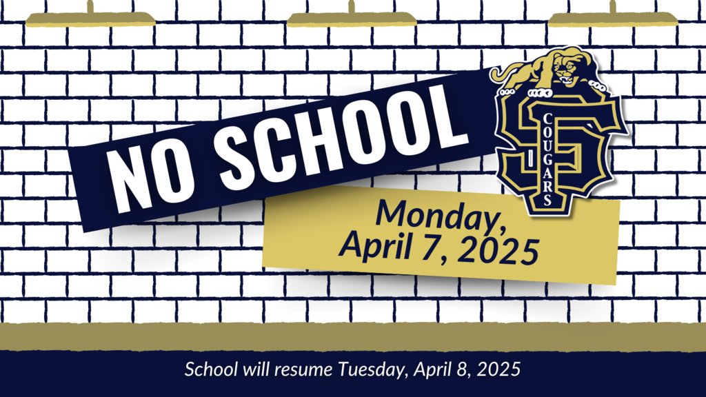 REMINDER: There is no school on Monday, April 7 for teacher professional development. We’ll see our students again on Tuesday! 🗓️