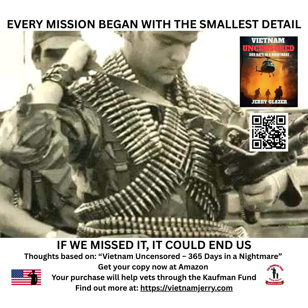 jerry_glazer's tweet image. Habits formed in Vietnam shaped my life. Early mornings, survival-focused routines, and unwavering commitment to mission success led me to leadership and a strong civilian future. Read more at vietnamjerry.com #SurvivalMindset #WarriorSpirit #LessonsFromWar #Leadership