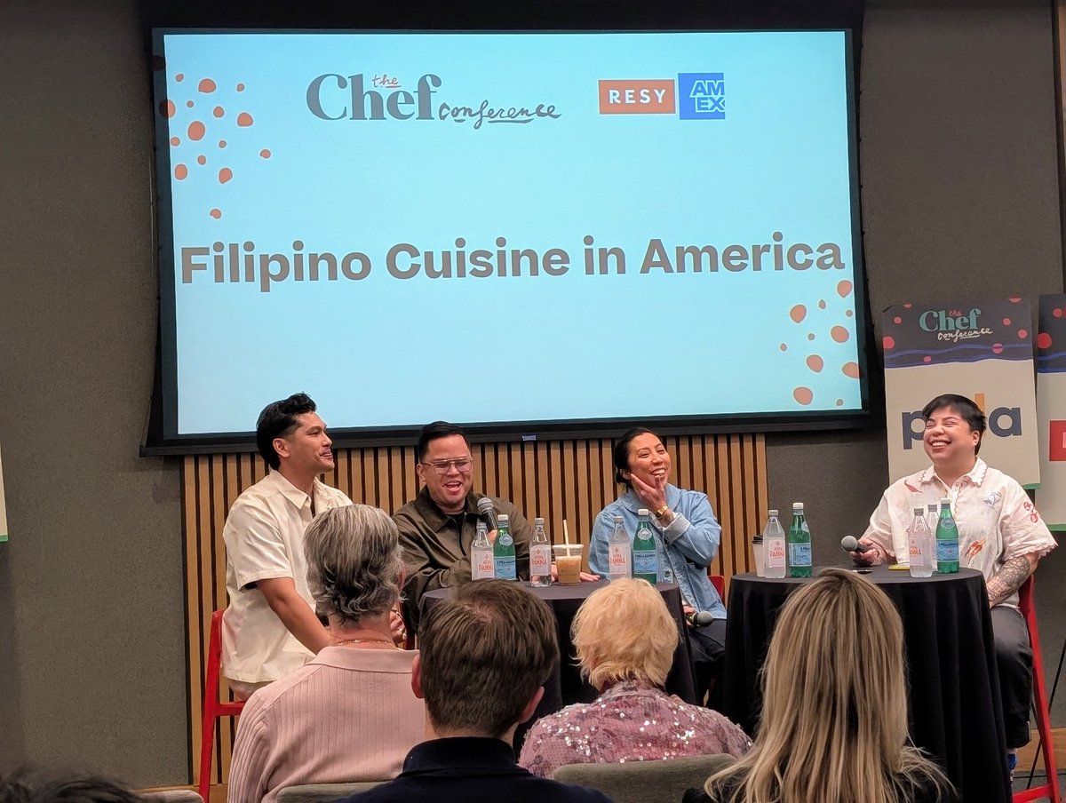 Day 4 of The Chef Conference (my first and only day sadly). Learning about innovation in Filipino cuisine in America. Great panel. Chefs from San Diego, Los Angeles, and DC. thechefconference.com/agenda-040625