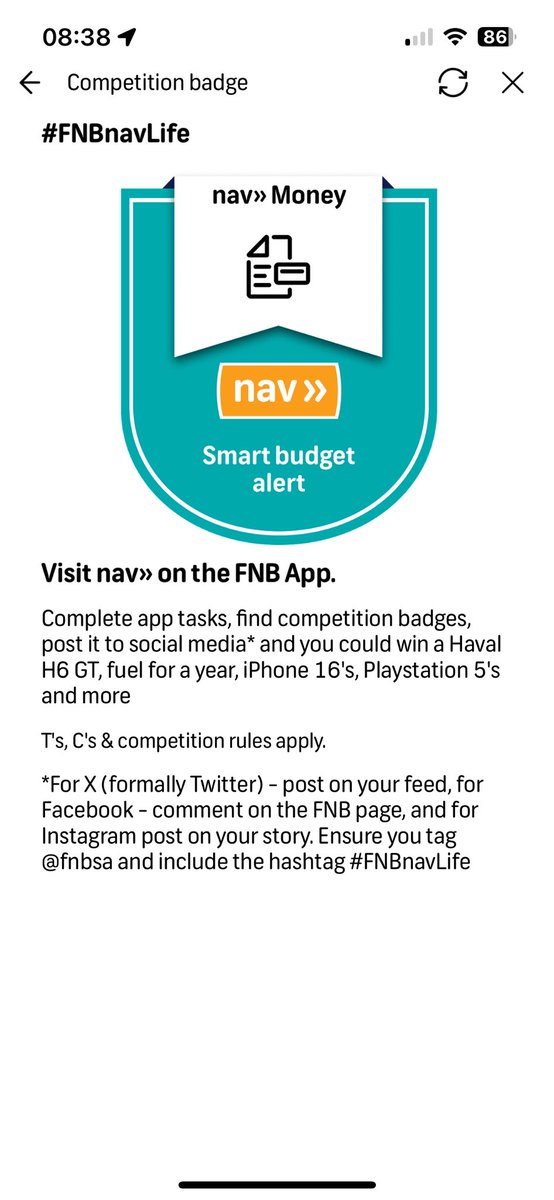Tary_t's tweet photo. @FNBSA #FNBnavlife https://t.co/V1cQG2luMJ