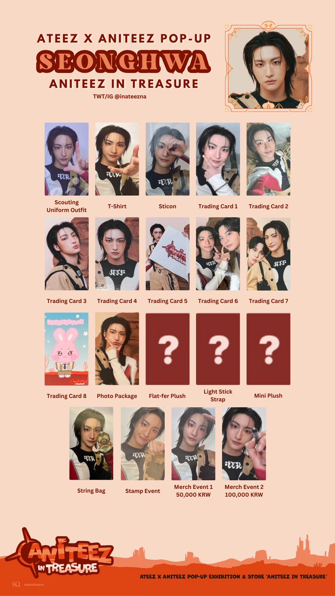 ATEEZ X ANITEEZ POPUP STORE 🏜️ ANITEEZ IN TREASURE PC/PHOTOCARD